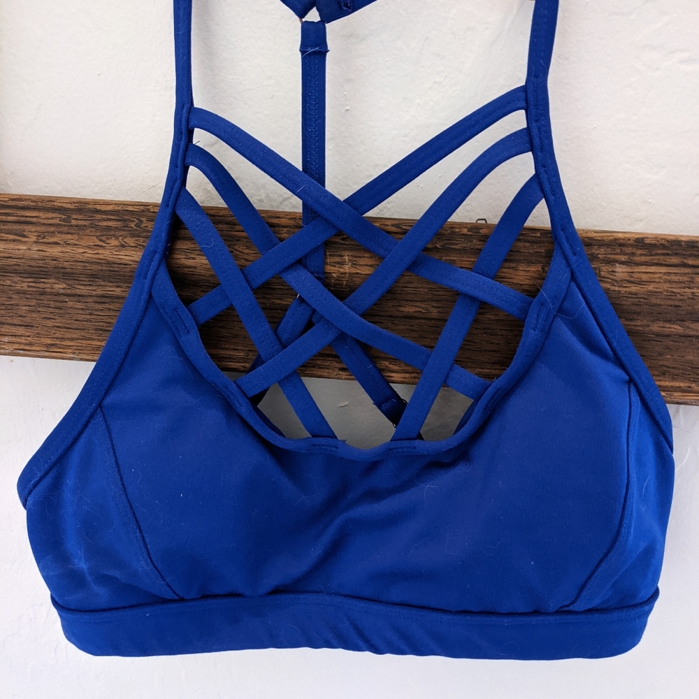 Calia Blue Strappy Sports Bra